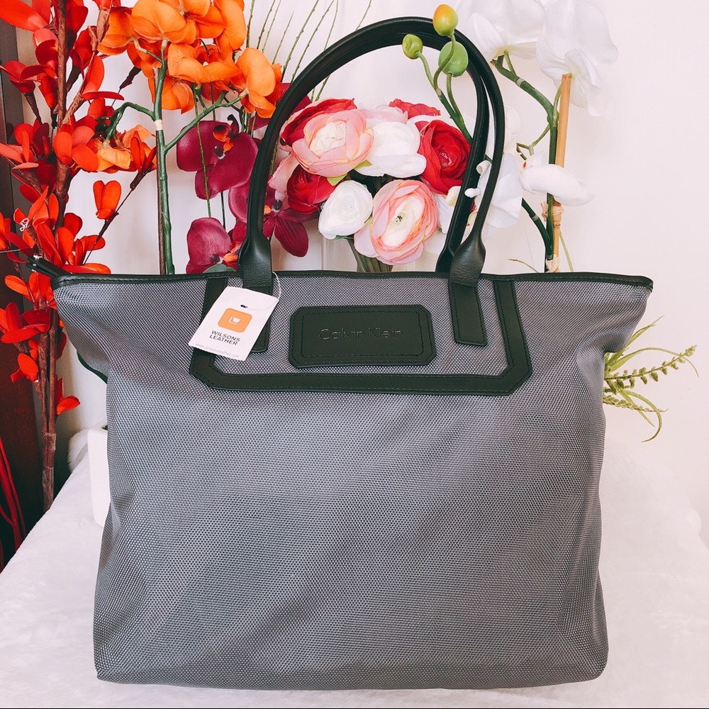 Calvin Klein Nylon Zip Tote